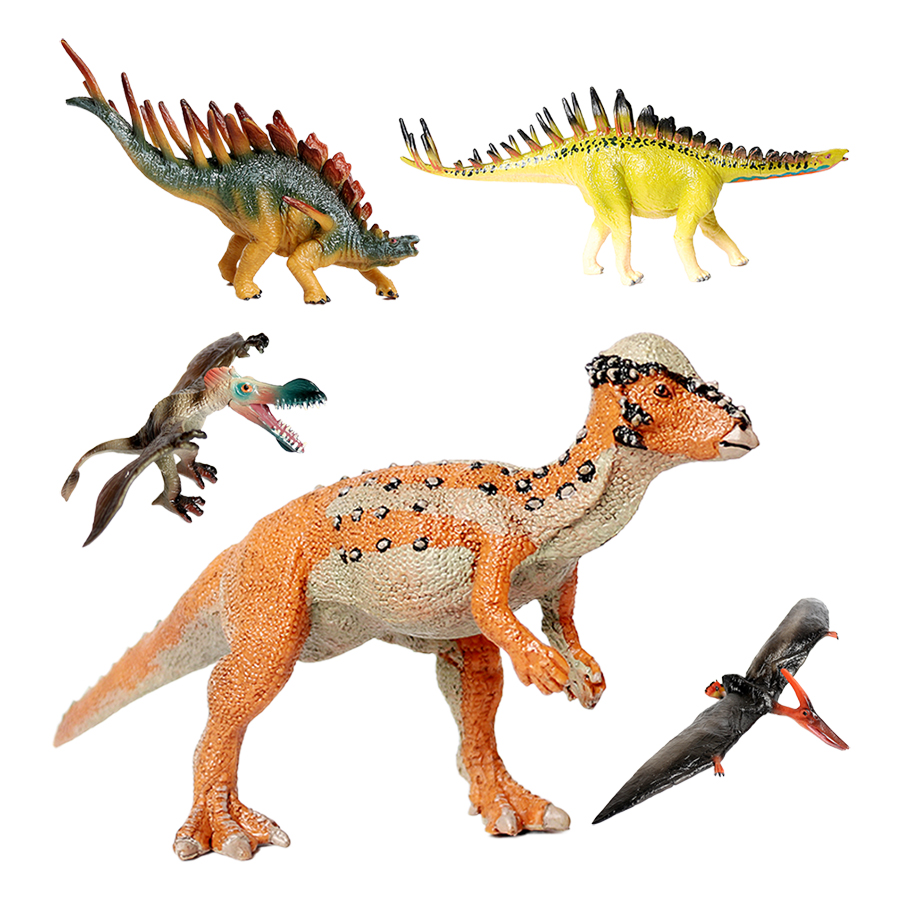 Kids Toys Reviews - ของเล่นโมเดลไดโนเสาร์ยุคก่อนประวัติศาสตร์ ทำจากพลาสติก สไปโนซอรัส ทีเร็กซ์ ไพรโอซอรัส โมซาซอรัส