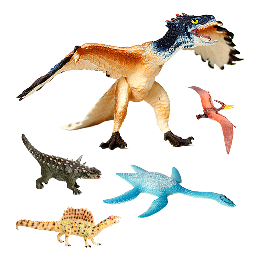 Kids Toys Reviews - โมเดลไดโนเสาร์ยุคก่อนประวัติศาสตร์ทำจากพลาสติก ฟิกเกอร์ไดโนเสาร์ สปิโนซอรัส เทอโรซอรัส ทีเร็กซ์ โมซาซอรัส