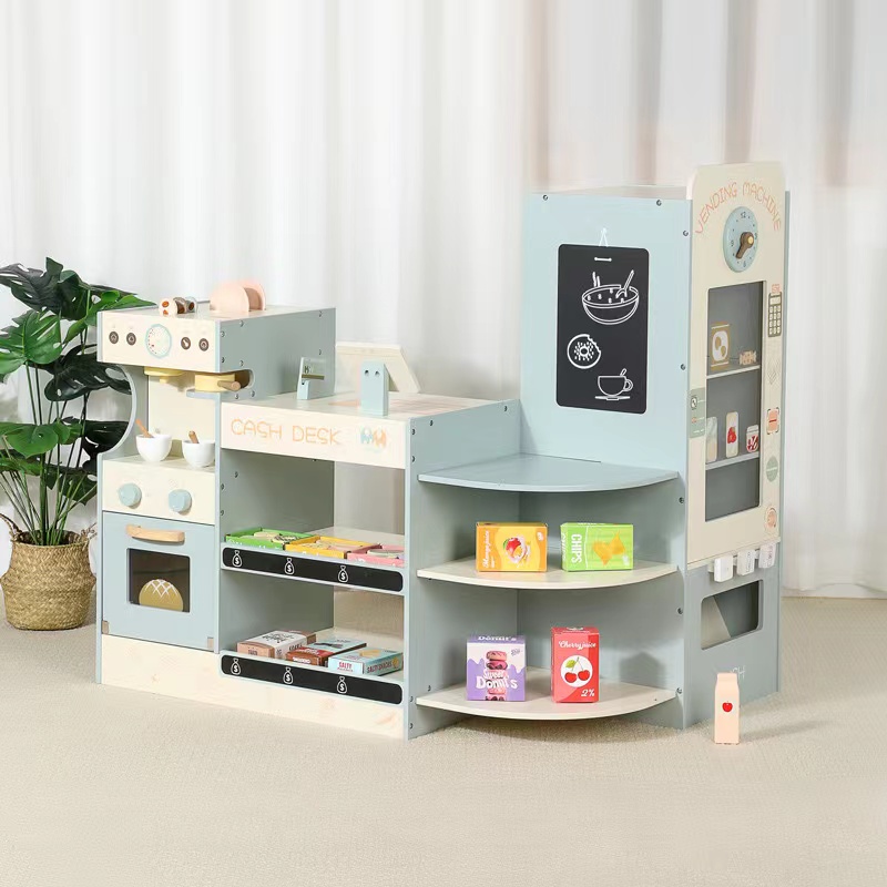 ชุดของเล่นร้านขายของชำไม้สำหรั - Toy Cash Register บทวิจารณ์และราคา