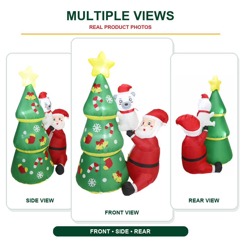 ซานตาคลอสเป่าลมคริสต์มาสขนาด 6 - Kids Yard Toys บทวิจารณ์และราคา