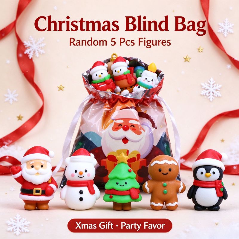 ชุดฟิกเกอร์จิ๋วคริสต์มาสแบบสุ่ - Kids Toys Xmas บทวิจารณ์และราคา