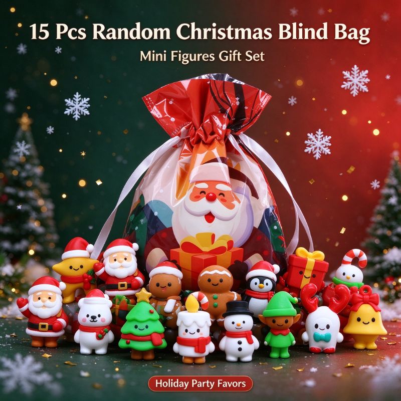 ชุดฟิกเกอร์จิ๋วคริสต์มาสแบบสุ่ - Kids Toys Xmas บทวิจารณ์และราคา