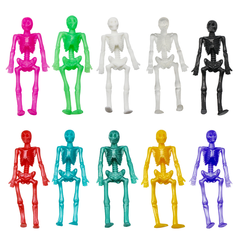 15/25PCS ยืด Skeleton Man Part - Kids Zombie Toys บทวิจารณ์และราคา