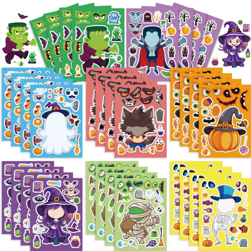 สติกเกอร์เกมปาร์ตี้ฮาโลวีนสำหร - Kids Zombie Toys บทวิจารณ์และราคา