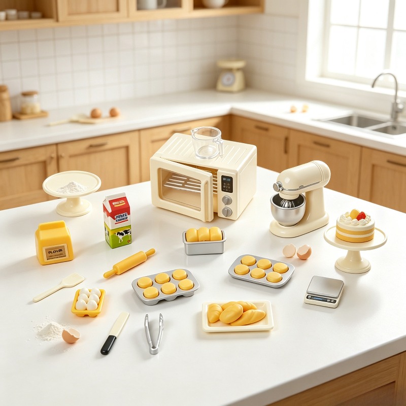 ชุดของเล่นจำลองการทำขนมขนาดเล็ - Kids Toys Kitchen Set บทวิจารณ์และราคา