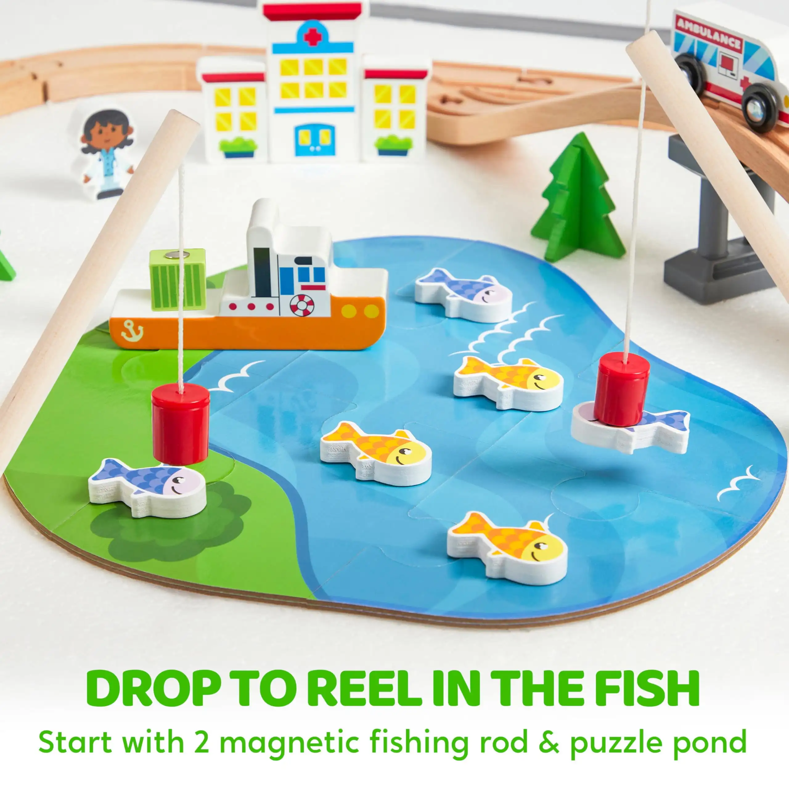 ชุดรถไฟไม้ Joyfy 110/60 ชิ้น พ - Kids Toys Xmas บทวิจารณ์และราคา