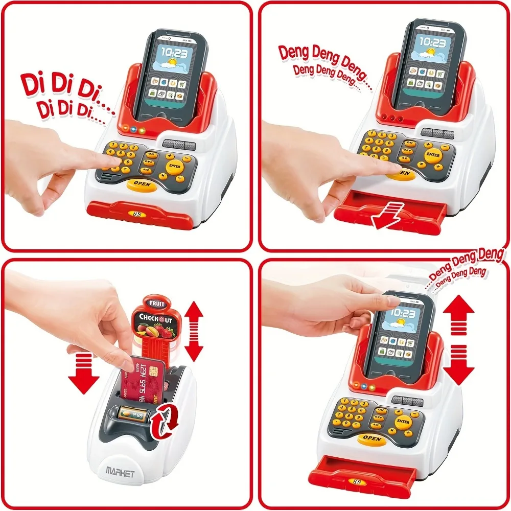 33 ชิ้นของเล่นลงทะเบียนเงินสดส - Toy Cash Register บทวิจารณ์และราคา